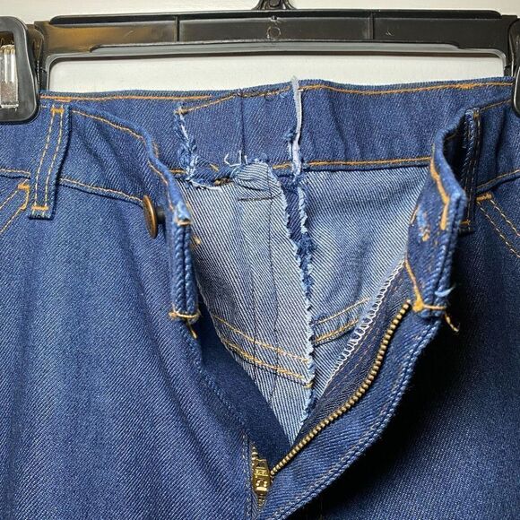 LEVI’S Vintage Orange Tab Straight Leg Dark Wash Men’s Jeans Size 37x27 - Picture 6 of 12